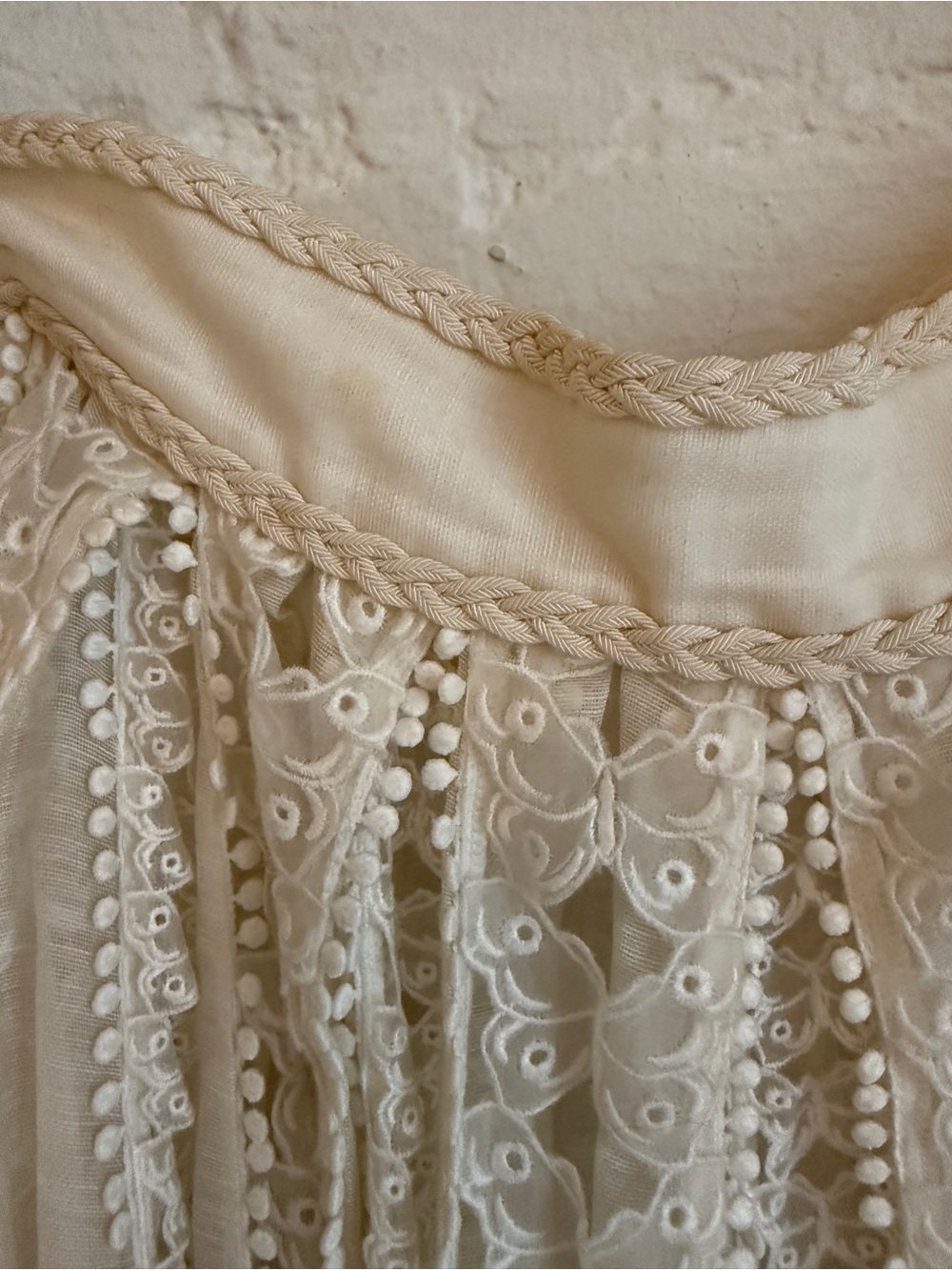 Zimmermann Super Eight Ivory Lace-Panel A-Line Midi Skirt - Picture 4 of 7